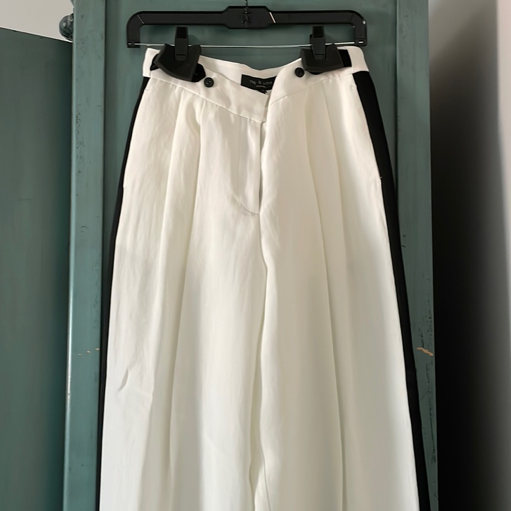 Rag and Bone size 4 white and black Luca Pant